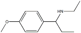 N-ethyl-N-[1-(4-methoxyphenyl)propyl]amine Struktur