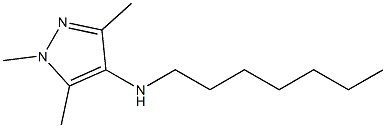 N-heptyl-1,3,5-trimethyl-1H-pyrazol-4-amine Struktur