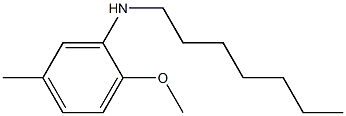 N-heptyl-2-methoxy-5-methylaniline Struktur