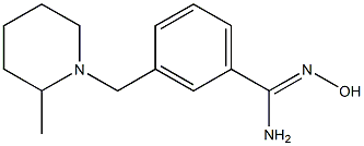 N'-hydroxy-3-[(2-methylpiperidin-1-yl)methyl]benzenecarboximidamide Struktur