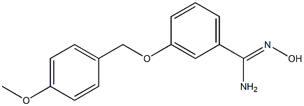 N'-hydroxy-3-[(4-methoxybenzyl)oxy]benzenecarboximidamide Struktur