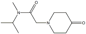 N-methyl-2-(4-oxopiperidin-1-yl)-N-(propan-2-yl)acetamide Struktur