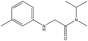 N-methyl-2-[(3-methylphenyl)amino]-N-(propan-2-yl)acetamide Struktur