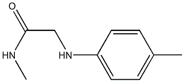 N-methyl-2-[(4-methylphenyl)amino]acetamide Struktur