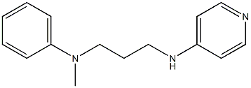 N-methyl-N-[3-(pyridin-4-ylamino)propyl]aniline Struktur