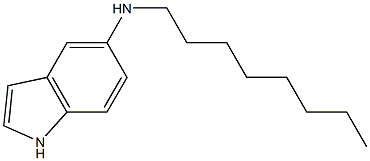 N-octyl-1H-indol-5-amine Struktur