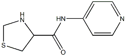 N-pyridin-4-yl-1,3-thiazolidine-4-carboxamide Struktur