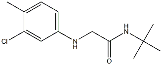 N-tert-butyl-2-[(3-chloro-4-methylphenyl)amino]acetamide Struktur