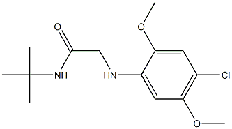 N-tert-butyl-2-[(4-chloro-2,5-dimethoxyphenyl)amino]acetamide Structure