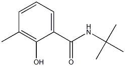 N-tert-butyl-2-hydroxy-3-methylbenzamide Struktur