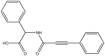 phenyl[(3-phenylprop-2-ynoyl)amino]acetic acid Struktur