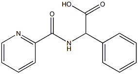 phenyl[(pyridin-2-ylcarbonyl)amino]acetic acid Struktur