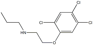 propyl[2-(2,4,5-trichlorophenoxy)ethyl]amine Struktur