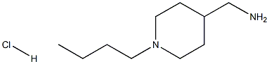 4-Aminomethyl-1-N-butylpiperidine hydrochloride Struktur