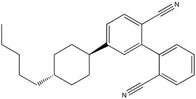 4-(trans-4-Pentylcyclohexyl)biphenylnitrile Struktur