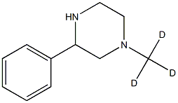 1-(Methyl-d3)-3-phenylpiperazine  Struktur