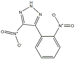 4-nitro-5-{2-nitrophenyl}-2H-1,2,3-triazole Struktur