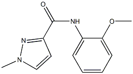 N-(2-methoxyphenyl)-1-methyl-1H-pyrazole-3-carboxamide Struktur