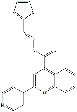 2-(4-pyridinyl)-N'-(1H-pyrrol-2-ylmethylene)-4-quinolinecarbohydrazide Struktur