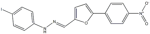 5-{4-nitrophenyl}-2-furaldehyde (4-iodophenyl)hydrazone Struktur