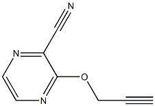 3-(2-propynyloxy)-2-pyrazinecarbonitrile Struktur