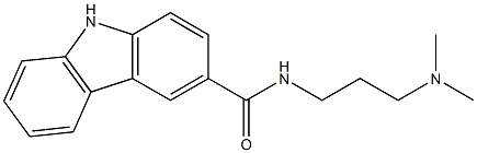 N-[3-(dimethylamino)propyl]-9H-carbazole-3-carboxamide Struktur