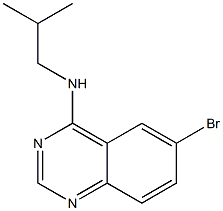 N-(6-bromo-4-quinazolinyl)-N-isobutylamine Struktur