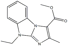 methyl 9-ethyl-2-methyl-9H-imidazo[1,2-a]benzimidazole-3-carboxylate Struktur