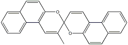 2-methyl-3,3'-spirobi(3H-benzo[f]chromene) Struktur