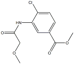 methyl 4-chloro-3-[(methoxyacetyl)amino]benzoate Struktur