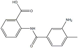 2-[(3-amino-4-methylbenzoyl)amino]benzoic acid Struktur