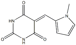 5-[(1-methyl-1H-pyrrol-2-yl)methylene]-2,4,6(1H,3H,5H)-pyrimidinetrione Struktur