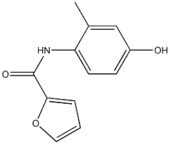 N-(4-hydroxy-2-methylphenyl)-2-furamide Struktur