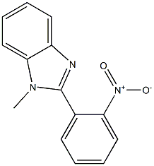 2-{2-nitrophenyl}-1-methyl-1H-benzimidazole Struktur