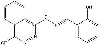 2-hydroxybenzaldehyde (4-chloro-1-phthalazinyl)hydrazone Struktur