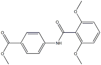 methyl 4-[(2,6-dimethoxybenzoyl)amino]benzoate Struktur