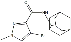 N-(2-adamantyl)-4-bromo-1-methyl-1H-pyrazole-3-carboxamide|