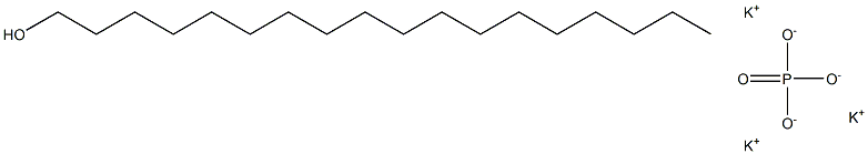 Potassium octadecyl alcohol phosphate Struktur