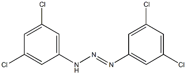 (E)-1,3-bis(3,5-dichlorophenyl)-1-triazene Struktur