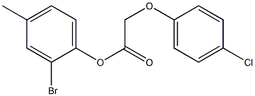 2-bromo-4-methylphenyl 2-(4-chlorophenoxy)acetate Structure