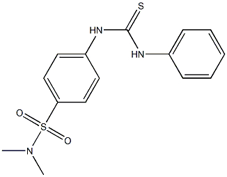 4-[(anilinocarbothioyl)amino]-N,N-dimethylbenzenesulfonamide Structure