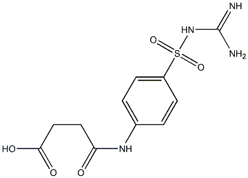 4-[4-({[amino(imino)methyl]amino}sulfonyl)anilino]-4-oxobutanoic acid Struktur