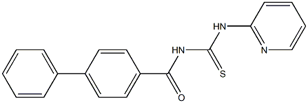 N-([1,1'-biphenyl]-4-ylcarbonyl)-N'-(2-pyridinyl)thiourea Struktur