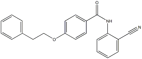 N-(2-cyanophenyl)-4-(phenethyloxy)benzamide Struktur