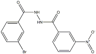 N'-(3-bromobenzoyl)-3-nitrobenzohydrazide Struktur