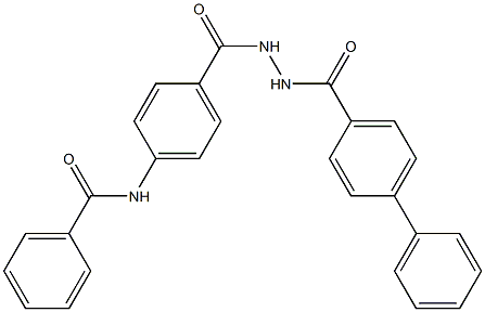 N-(4-{[2-([1,1'-biphenyl]-4-ylcarbonyl)hydrazino]carbonyl}phenyl)benzamide Struktur