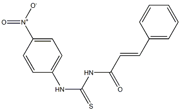 N-(4-nitrophenyl)-N'-[(E)-3-phenyl-2-propenoyl]thiourea Struktur