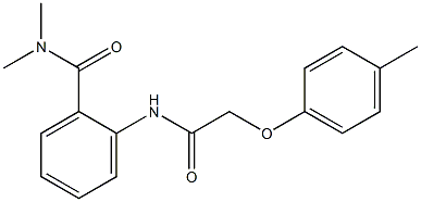 N,N-dimethyl-2-{[2-(4-methylphenoxy)acetyl]amino}benzamide Struktur