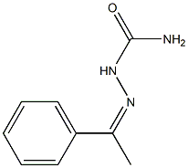 2-(1-phenylethylidene)-1-hydrazinecarboxamide Struktur