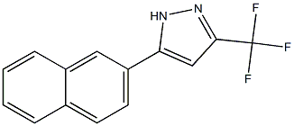 5-(2-naphthyl)-3-(trifluoromethyl)-1H-pyrazole Struktur